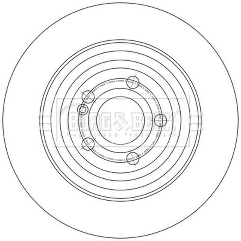 Borg & Beck 2 x Rear Brake Discs BBD5622