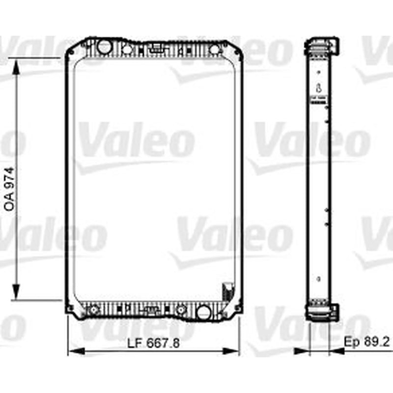Valeo Engine Radiator 733545