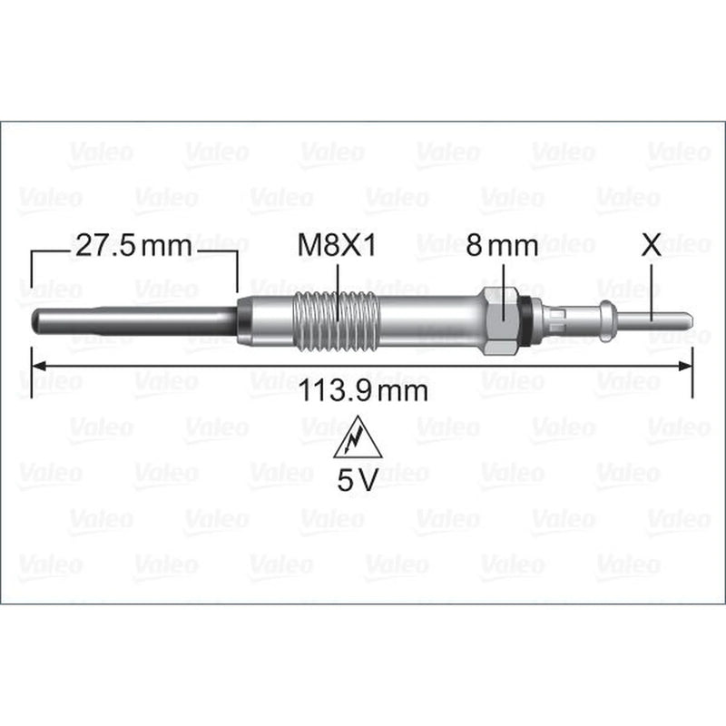 Valeo Diesel Engine Glow Plug 345223