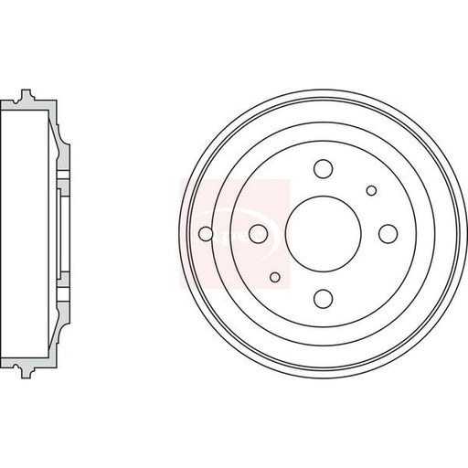 Apec Brake Drum Assembly Rear DRM9147
