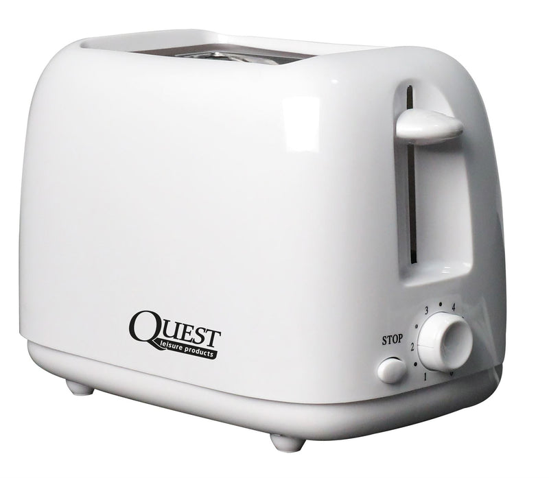 Quest Scotsman 2 Slice Caravan Motorhome Low Wattage Toaster - White - Quest - Van Life Living
