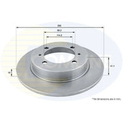 Comline 2 x Rear Brake Discs ADC0355-x2