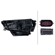 Hella Headlight Headlamp LED Right 1EX 016 263-521