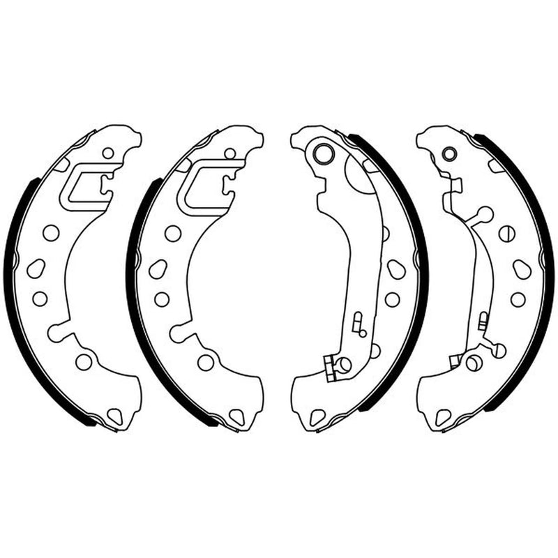 Bosch Brake Shoe Set Axle Kit 0 986 487 961