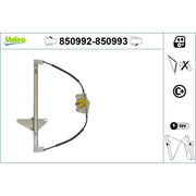 Valeo Electric Window Regulator Lifter Right Front 850993