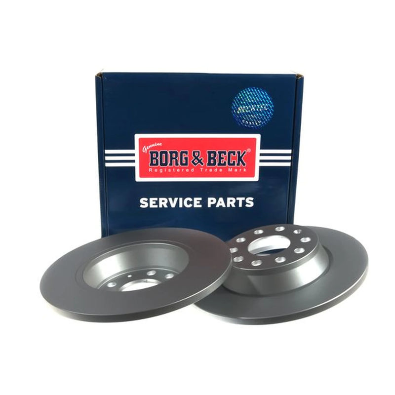 Borg & Beck 2 x Solid Rear Brake Discs BBD4546-x2