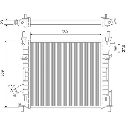 Valeo Engine Radiator 735478