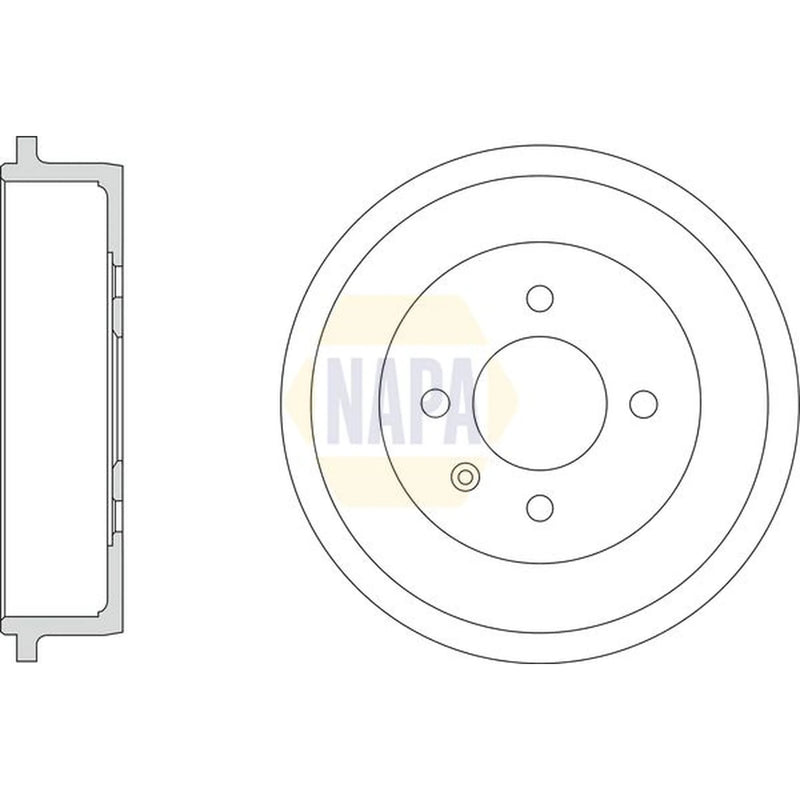 NAPA Brake Drum Assembly Rear NDR1059