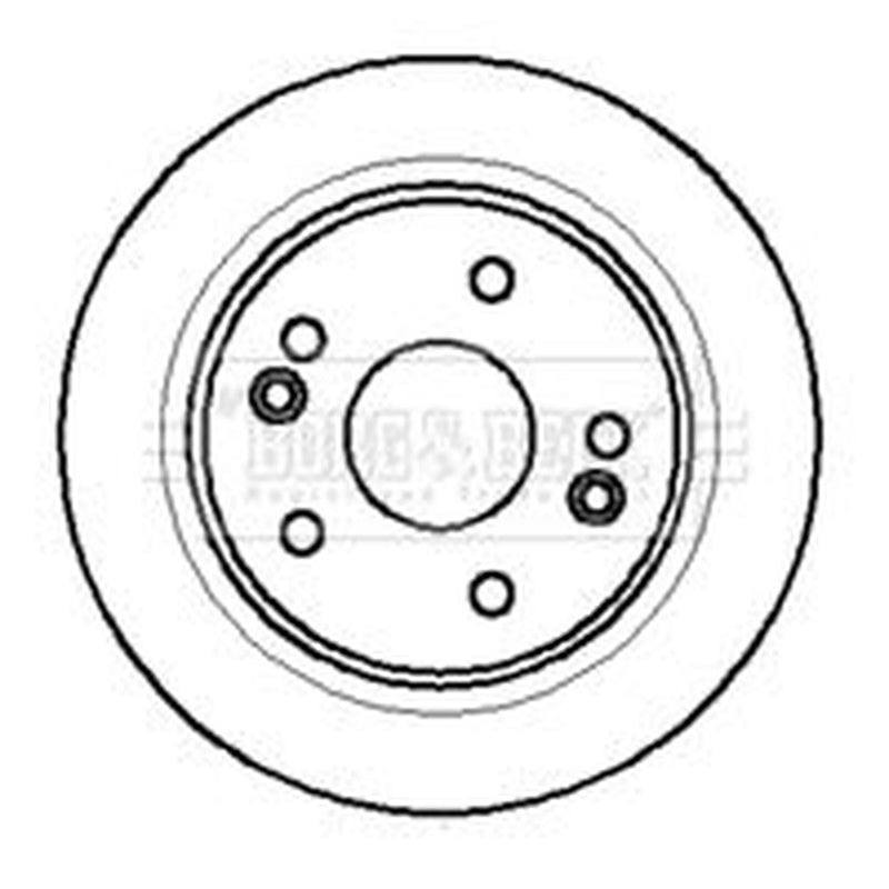 Borg & Beck 2 x Front Brake Discs BBD4270-x2