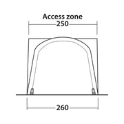 Outwell Newburg 160 Air Drive-Away Campervan Air Awning 175-200cm - Outwell - Van Life Living