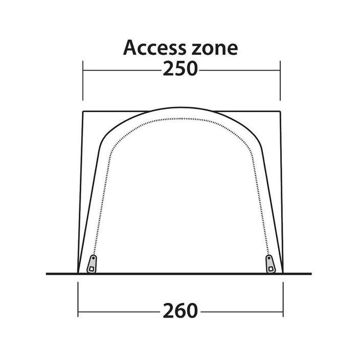 Outwell Newburg 160 Air Drive-Away Campervan Air Awning 175-200cm - Outwell - Van Life Living