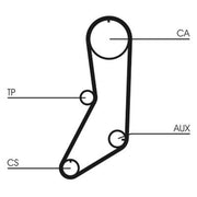 Continental CTAM Timing Belt Cambelt 123 Teeth CT643