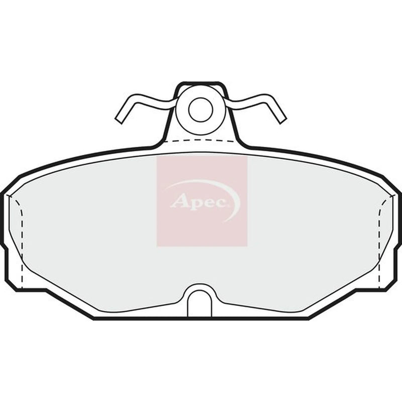 Apec Rear Brake Pad Set PAD537