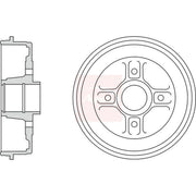 Apec Brake Drum Assembly DRM9923