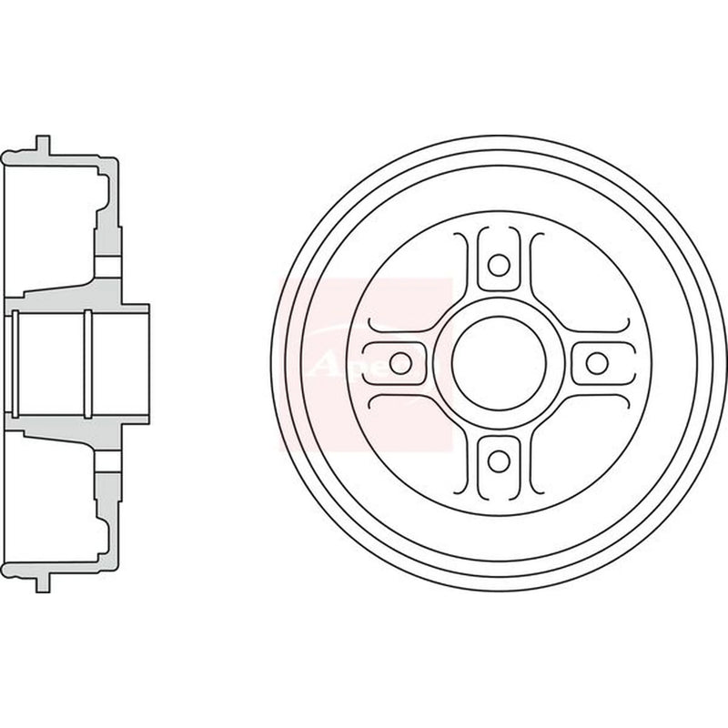 Apec Brake Drum Assembly DRM9923