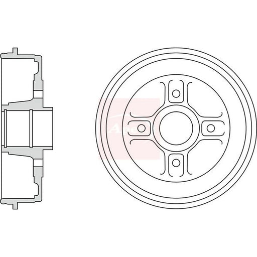 Apec Brake Drum Assembly DRM9923