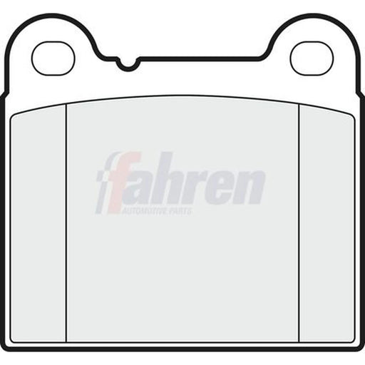 Fahren Rear Brake Pad Set fits Volvo 740 1984-1992 2.0 2.3 2.4