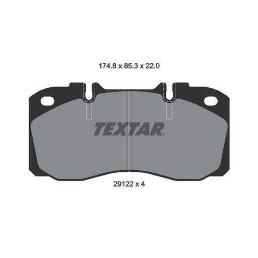 Textar Front Brake Pad Set 2912204