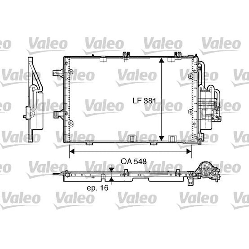 Valeo Air Conditioning Condenser 817609