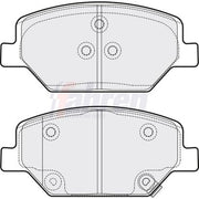 Fahren Front Brake Pad Set fits Opel Insignia B Country Tourer 2017-2018 2.0