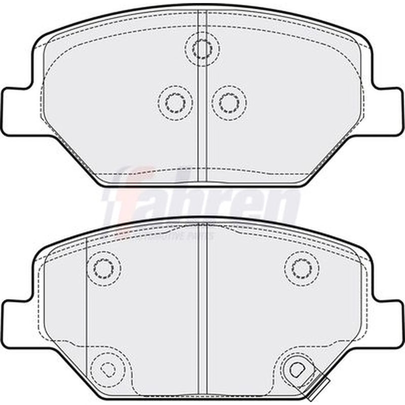 Fahren Front Brake Pad Set fits Opel Insignia B Country Tourer 2017-2018 2.0