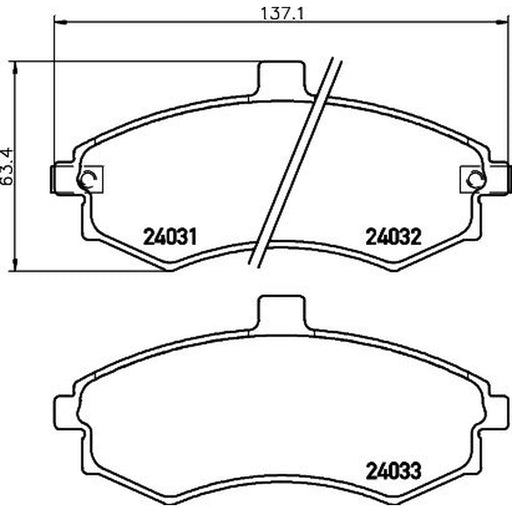 DON Front Brake Pad Set PCP1351