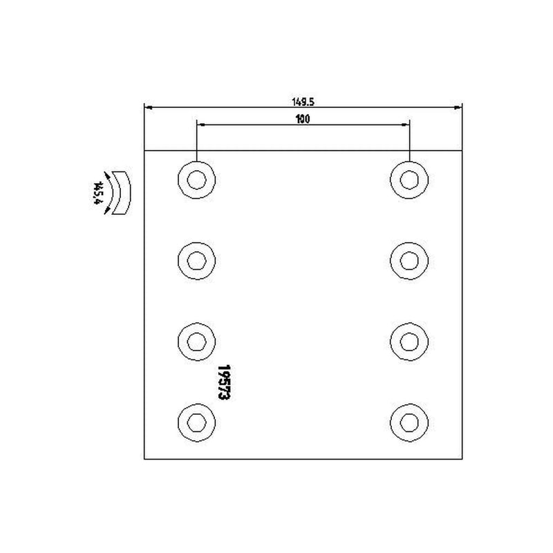 Textar Textar Cv Brake Lining Set 1957306 0309213100 1957306