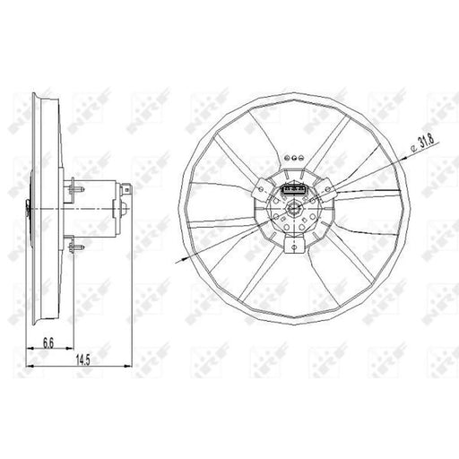 NRF Engine Cooling Fan 47402