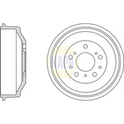 NAPA Brake Drum Assembly Rear NDR1052
