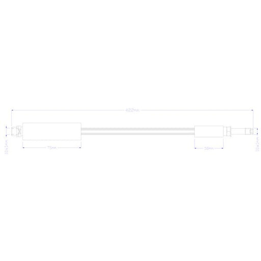 Juratek Brake Hydraulic Hose Line Right JBH1468