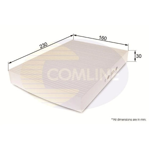 Comline Cabin Air Filter (Pollen Filter) EKF124
