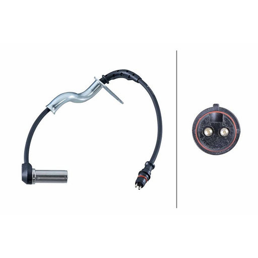 Hella ABS Wheel Speed Sensor Rear Left 6PU 230 052-551
