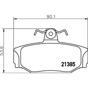 DON Rear Brake Pad Set PCP1467