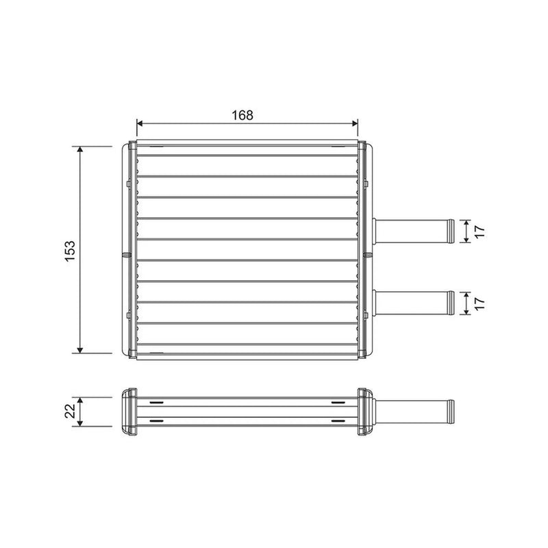 Valeo Heater Matrix Core Heat Exchanger 811572