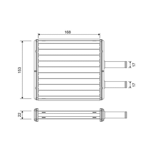 Valeo Heater Matrix Core Heat Exchanger 811572