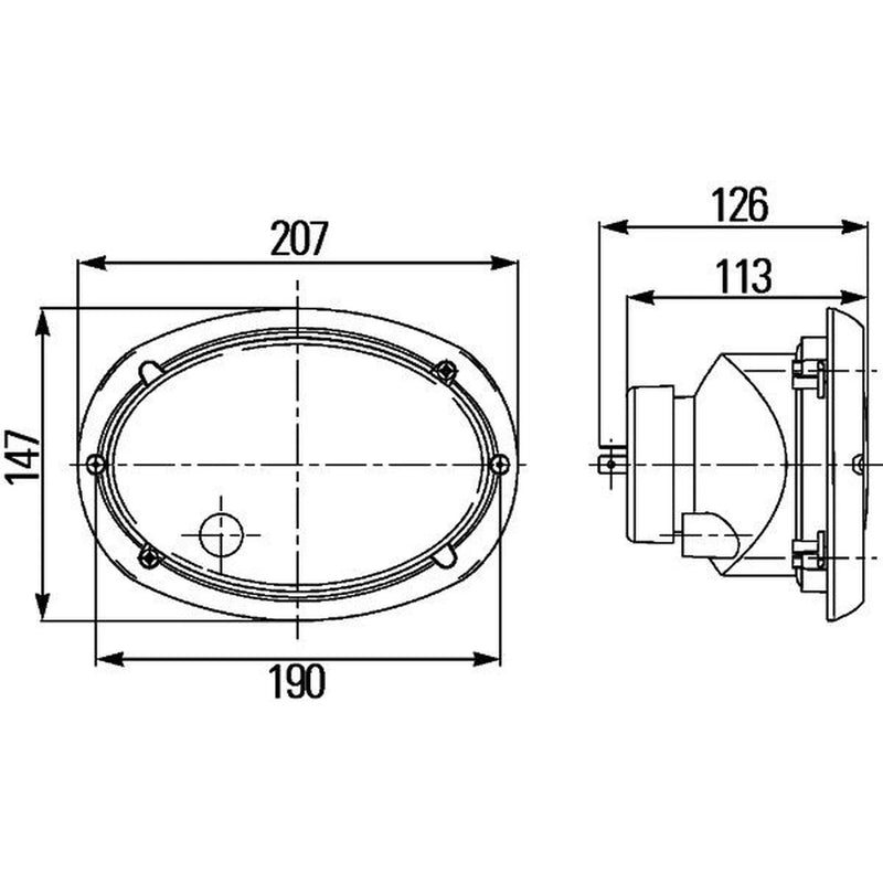 Hella Headlight Headlamp T4W Left 1AB 996 157-091