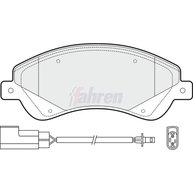 Fahren Front Brake Pad Set FBP3094