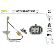 Valeo Electric Window Regulator Lifter Left Front 852452