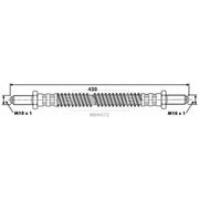 Borg & Beck Brake Hydraulic Hose Line Front Right BBH6572