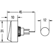 Hella Electrical Switch 6EH 007 946-001
