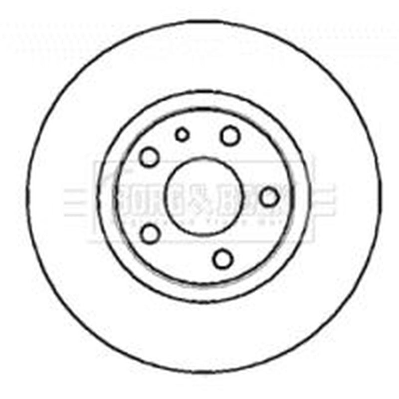 Borg & Beck 2 x Vented Front Brake Discs BBD4307-x2