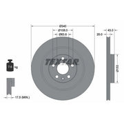 Textar 2 x Vented Rear Brake Discs 92304503-x2