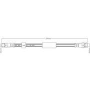 Juratek Brake Hydraulic Hose Line inner JBH1276