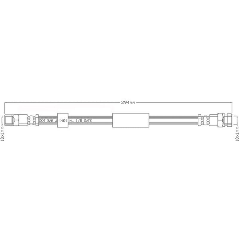 Juratek Brake Hydraulic Hose Line inner JBH1276
