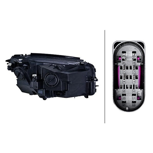 Hella Headlight Headlamp WY5W Left 1LG 354 877-031