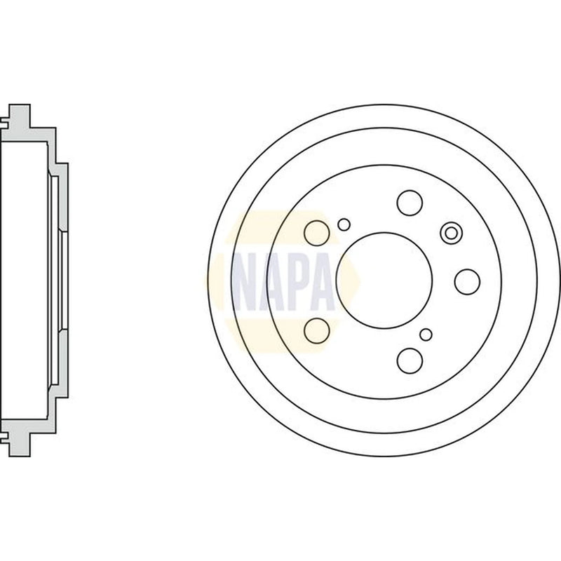 NAPA Brake Drum Assembly Rear NDR1051