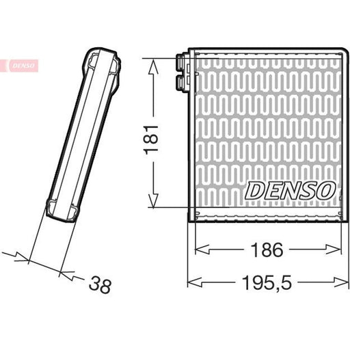Denso Air Conditioning Evaporator DEV09103