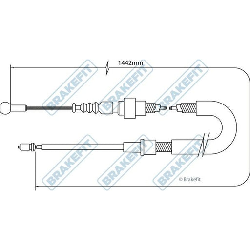 Apec Handbrake Cable Right Rear BBC3042
