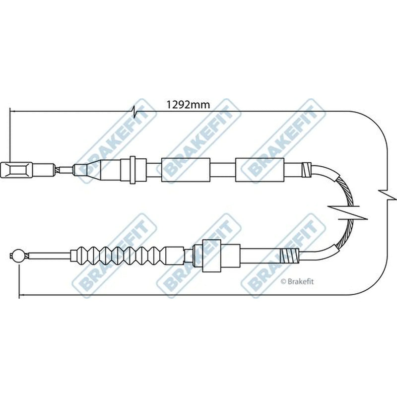 Apec Handbrake Cable Right Rear BBC3154