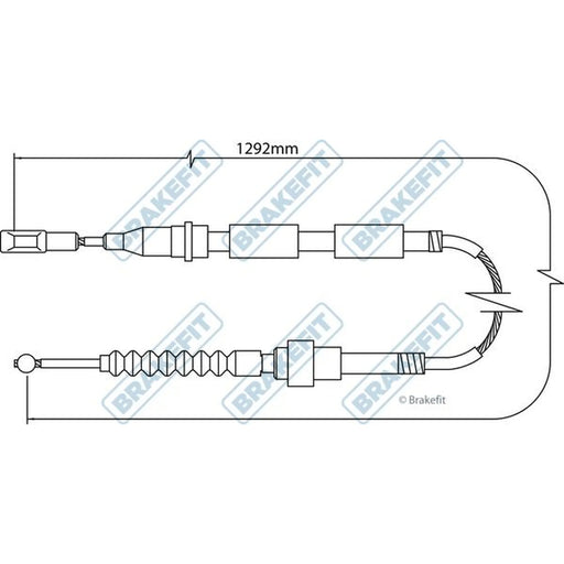 Apec Handbrake Cable Right Rear BBC3154